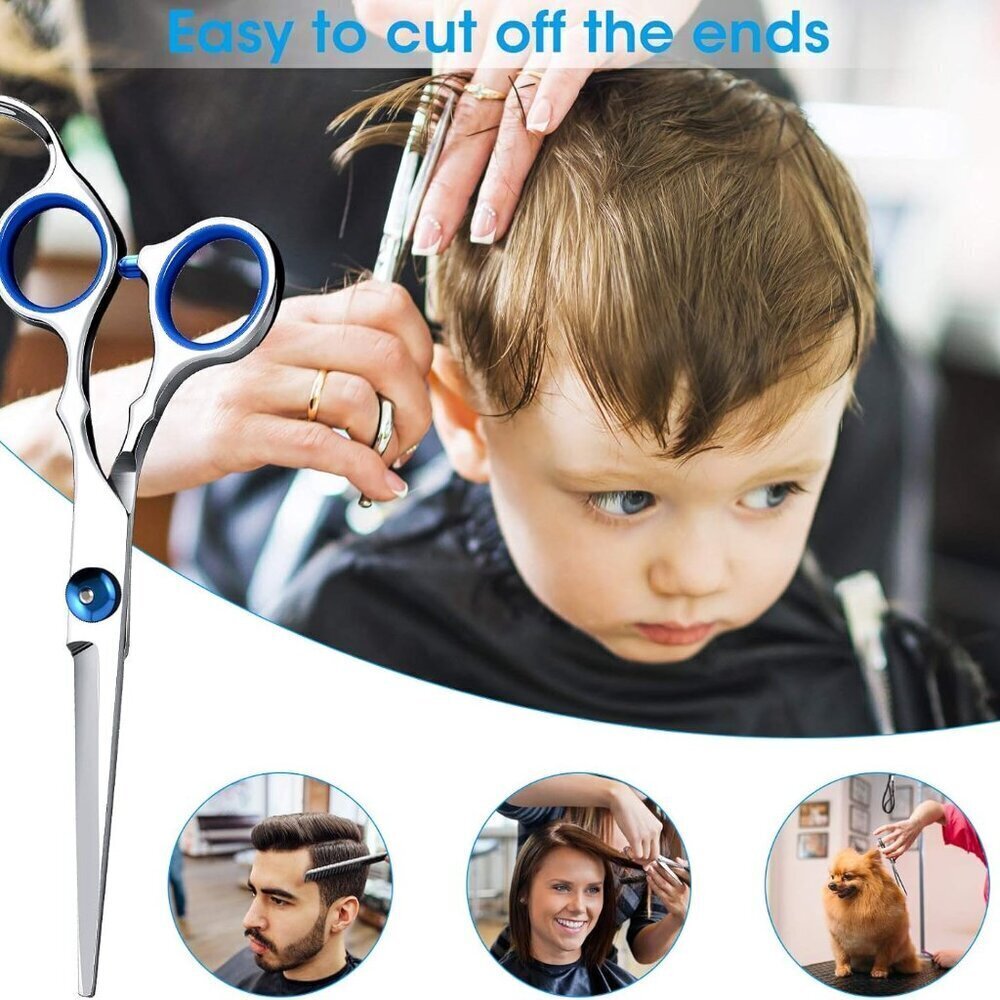 Hair Cutting Scissors Shears Set, Professional Home Haircutting Scissors Thinnin - Picture 5 of 7